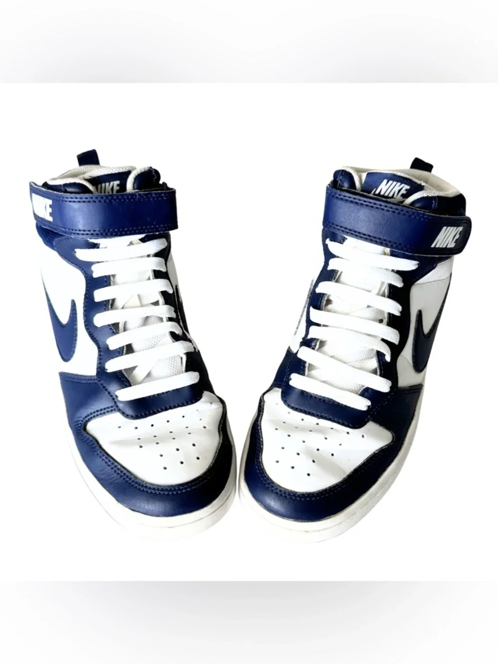 Youth 6.5 Nike High Top Blue White Sneakers – Excellent‎ Gently Worn
